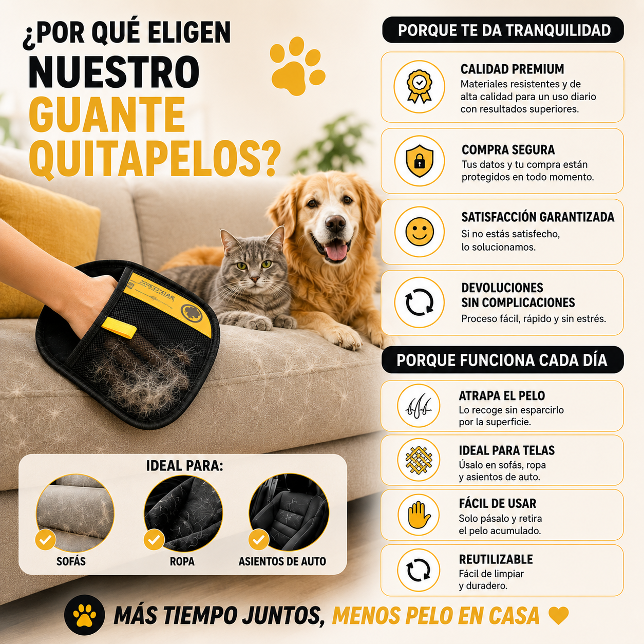 Guante NuvoraPet Quitapelos