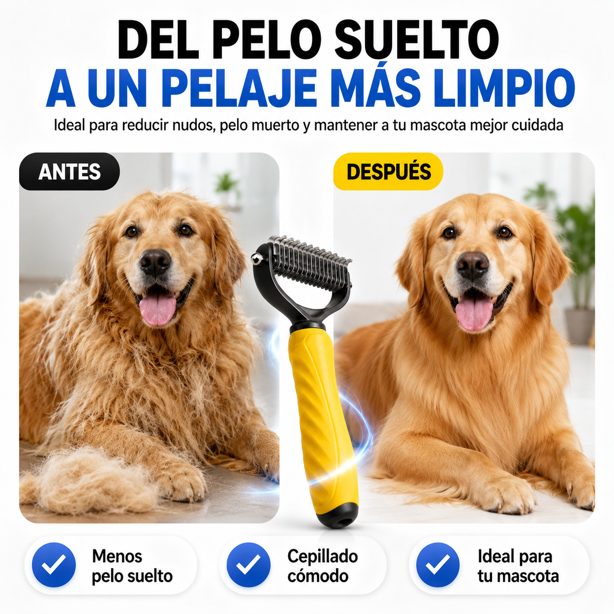 Cepillo NuvoraPet Corta Nudos